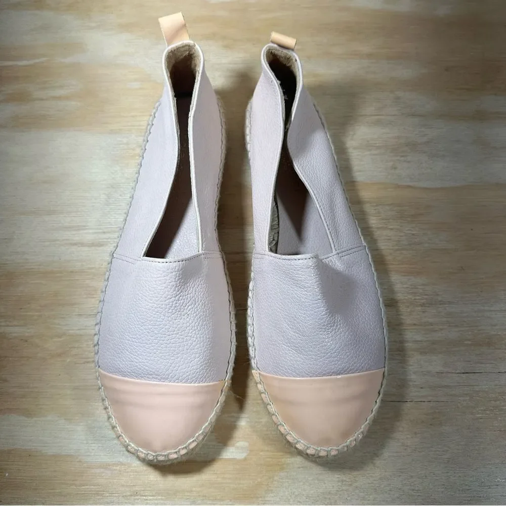 Patricia Green Leather Espadrille Shoes Women’s Size 9.5